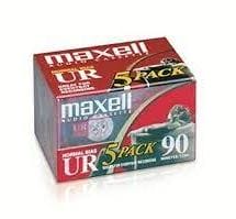 MAXELL 90MIN BLANK CASSETTE (5 PACK)