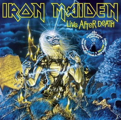 LIVE AFTER DEATH (2LP) (40TH ANNIVERSARY) (LIMITED EDITION) (BLUE/YELLOW VINYL)