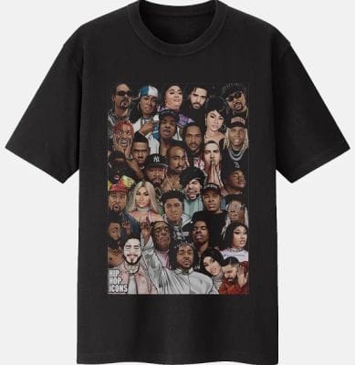 HIP HOP ICONS TEE (XXL)