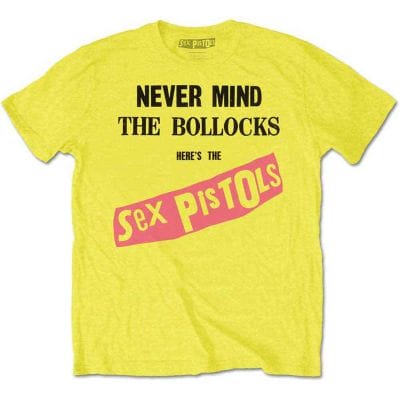 NEVER MIND THE BOLLOCKS TEE (YELLOW) (2XL)