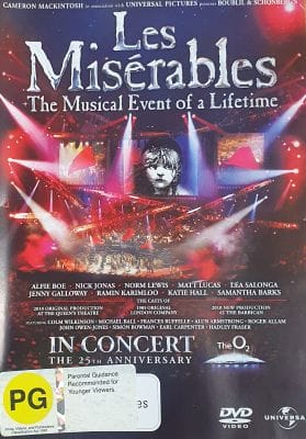 LES MISERABLES IN CONCERT (USED DVD)