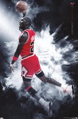 MICHAEL JORDAN BURST (POSTER) RACK 20