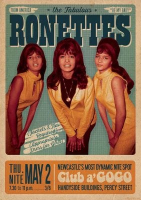 RONETTES CLUB A GOGO (POSTER)