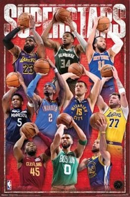 NBA SUPERSTARS 2025 (POSTER) RACK 17