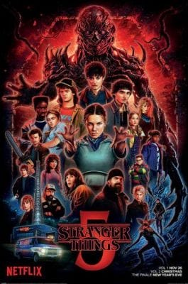 STRANGER THINGS 5 MONTAGE (POSTER) RACK 55