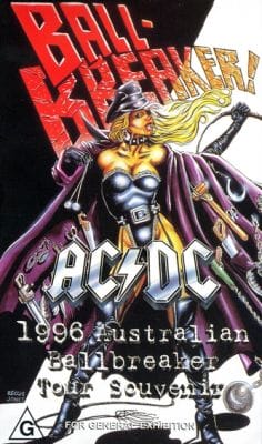 BALLBREAKER 1996 NEW ZEALAND TOUR SOUVENIR VIDEO (USED VHS)